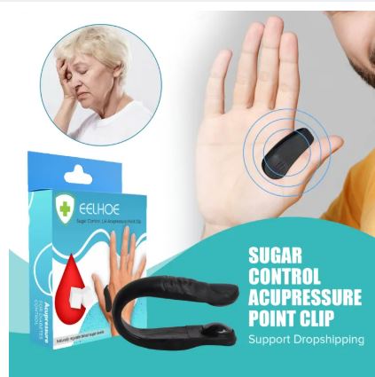 Sugar Control Acupressure Clip for Diabetics Sugar Control LI4 Acupressure Point Clip Headache Relief Product, Headache Migraine &Tension Relief
